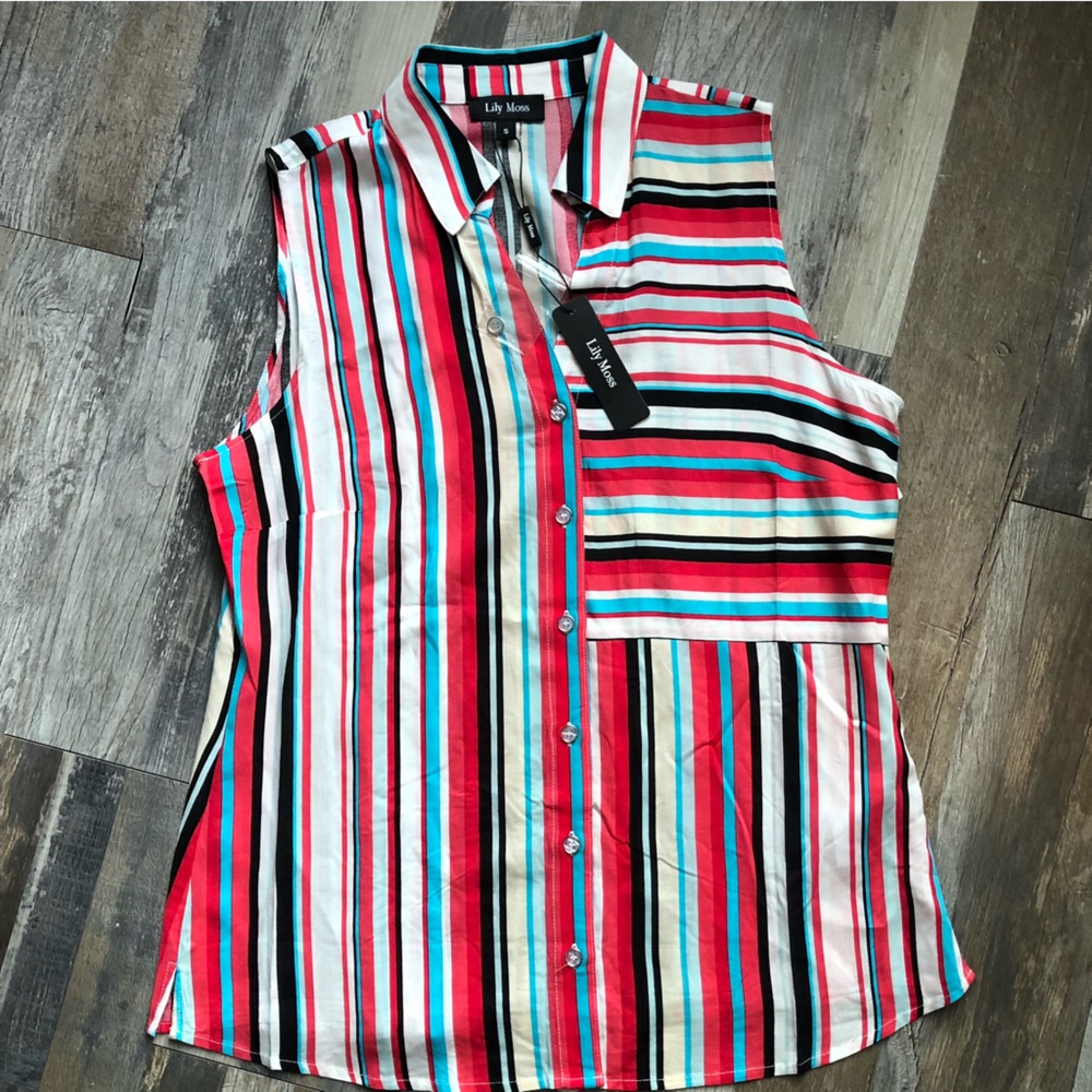 NWT Lily Moss Sleeveless Top